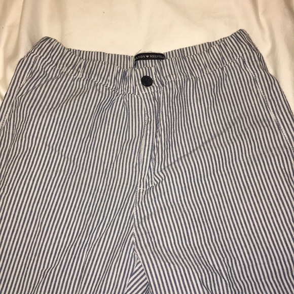 Brandy Melville Pants - brandy melville pants striped blue and white
